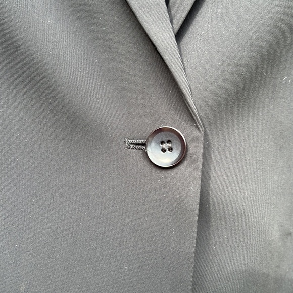 BCBGMaxAzria Black Collarless 1 Button Blazer XS - Picture 12 of 14